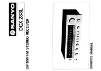 Sanyo DCX-233L - Owners Manual 